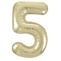 53835 Фолиев балон цифра 5 Gold