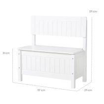 50865 Пейка-кутия за играчки дървен