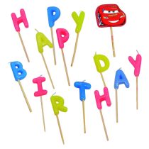 9825 Свещ на клечка Happy Birthday