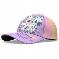 Stitch Шапка с козирка 54 см. лилав-жълт