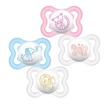 Залъгалка Air Soother 0m+ 2 бр. птичка+цвете