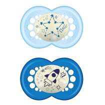 Залъгалка Night Soother Blue 12m+ 2 бр.