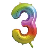56803 Фолиев балон цифра 3 Rainbow
