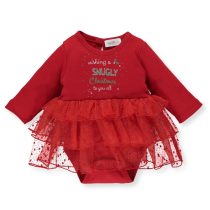 K3774 Боди CHRISTMAS HOLIDAY Червен 3-6M/68CM