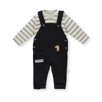 K4015 Гащ+блуза STRIPED ANTHRACITE 12-18M/86CM