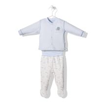 F1213 Пижама CUTE AND COOL син 1-3M/62CM