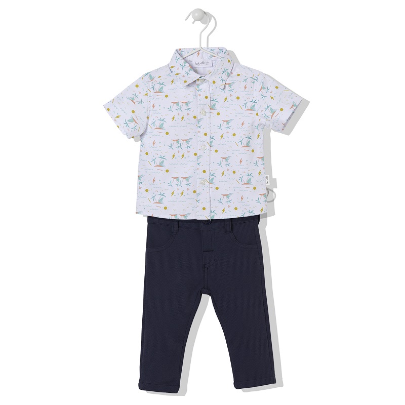 K3957К-кт 2ч. BUTIK 2023 YAZ т.син 24-36M/98CM