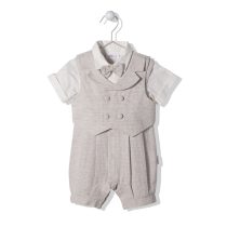 K3969 Гащеризон GENTLEMAN бежов 12-18M/86CM