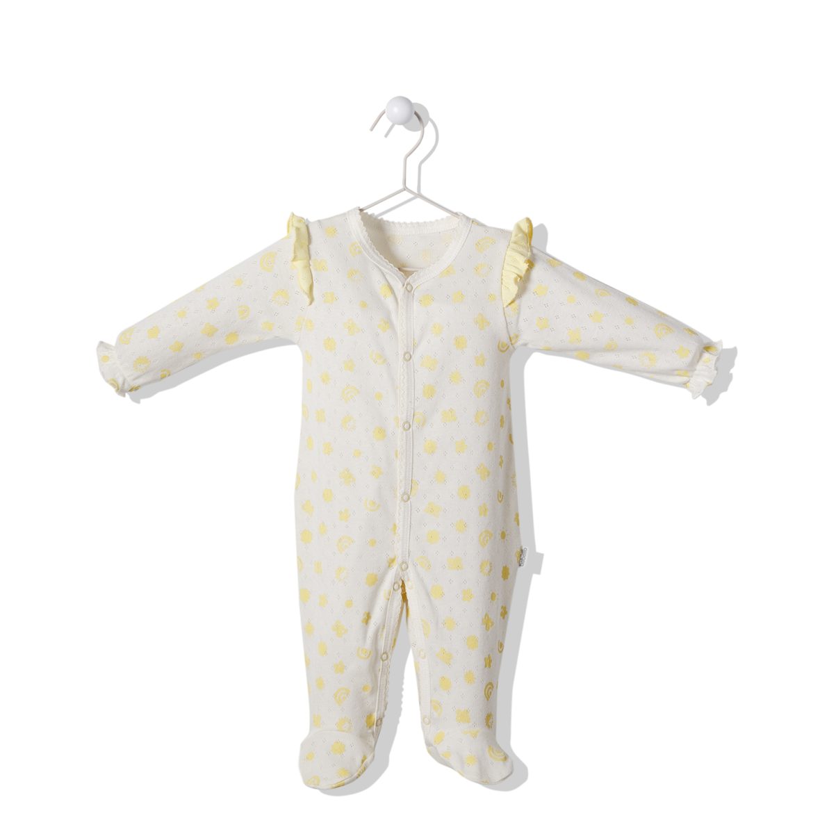 T3018 Гащеризон SUN AND FRIENDS б-жълт 3-6M/68CM