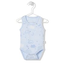 T3164 Боди-потник BUTIK 2023 YAZ син 3-6M/68CM
