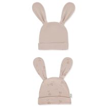 C1064 Шапка 2 бр SO SWEET Пудра 0-3M 62CM