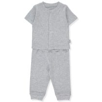 F1298 Ажурна пижама 2 ч BASIC 24 сив 1-3M 62CM
