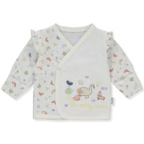T3401 Жилетка HAPPY GARDEN екрю 0-3M 62CM