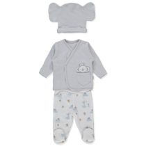 Z1029 К-кт 3ч stars and koalas Сив 0-1м/56см