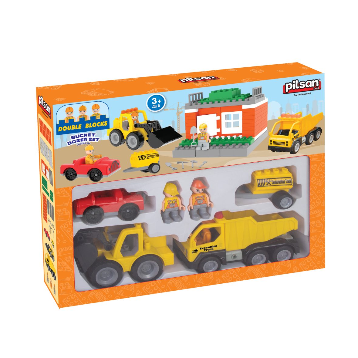 Конструктор Pilsan DozerTrucks 03614