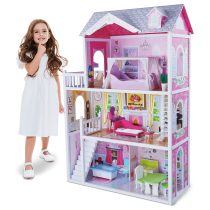 Дървена къща за кукли Aria 4107-Moni Toys