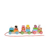 Дървен фермерски влак 2036-Moni Toys