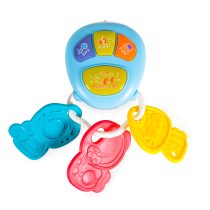 Музикален ключодържател Car key 855-73A син-Moni Toys