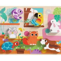 Дървен пъзел 3D домашни любимци TH635 8 части-Tooky Toy