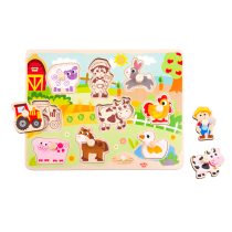 Дървена образователна дъска Ферма TY858-Tooky Toy