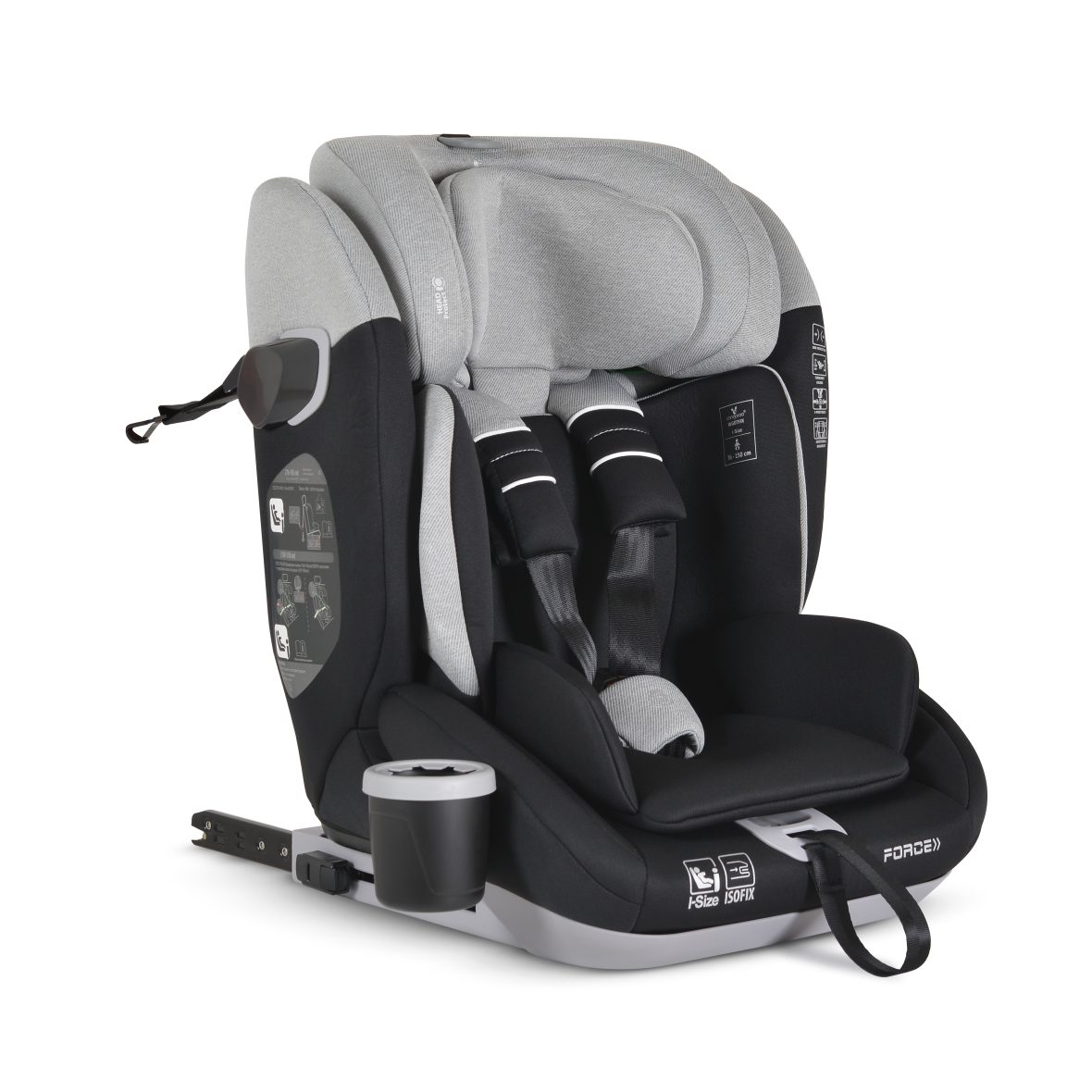 Стол за кола Force 76-150cм сив