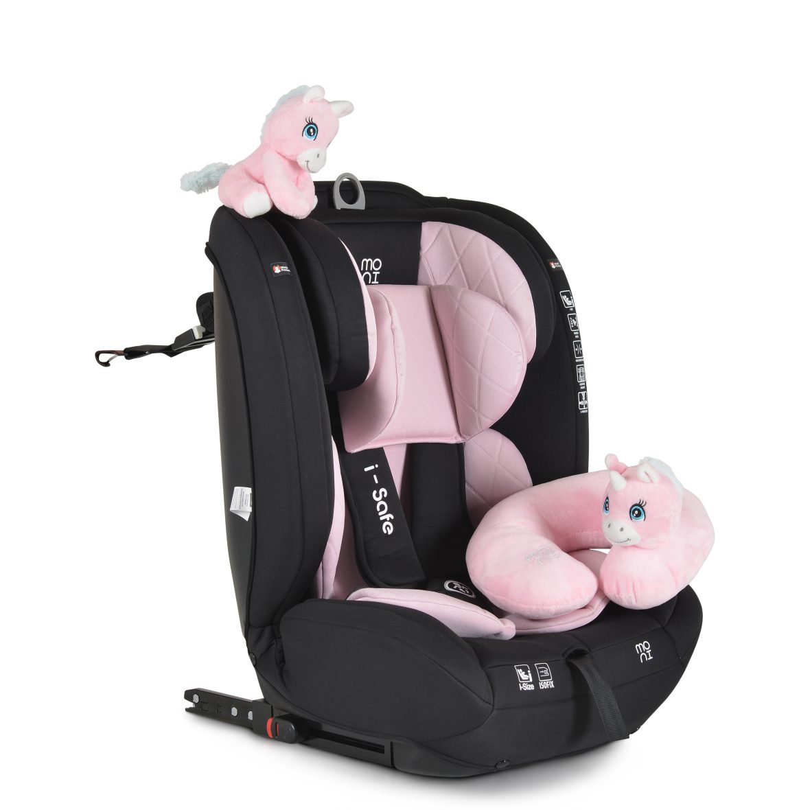 Стол за кола i-Safe 76-150cм розов