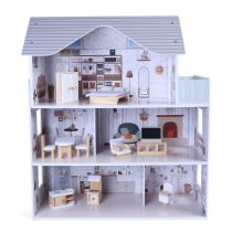 Дървена Kъща за кукли Sarah 8301-Moni Toys