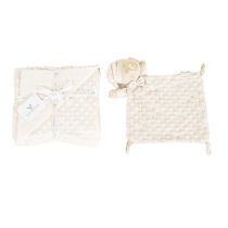 Одеяло 75/100 см с играчка Bennie бежов-Cangaroo