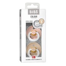 Биберони COLOUR Blush GLOW/Vanilla  0-6 м.2бр