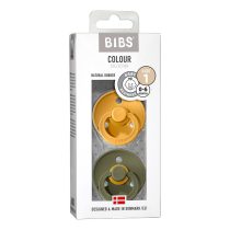 Биберони COLOUR Honey Bee/Olive 0-6 м.2бр