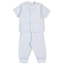 F1401 Пижама 2ч basic-25 Син 0-1м/56см