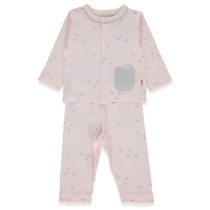 F1458 Пижама 2ч ORGANIC SLEEPY SHEEPY PINK 0-1M