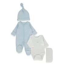 Z1075 К-кт 4ч  ORGANIC SLEEPY SHEEPY BLUE PREMAT