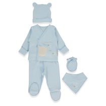 Z1083 К-кт 5ч ORGANIC SLEEPY SHEEPY BLUE 0-3 M