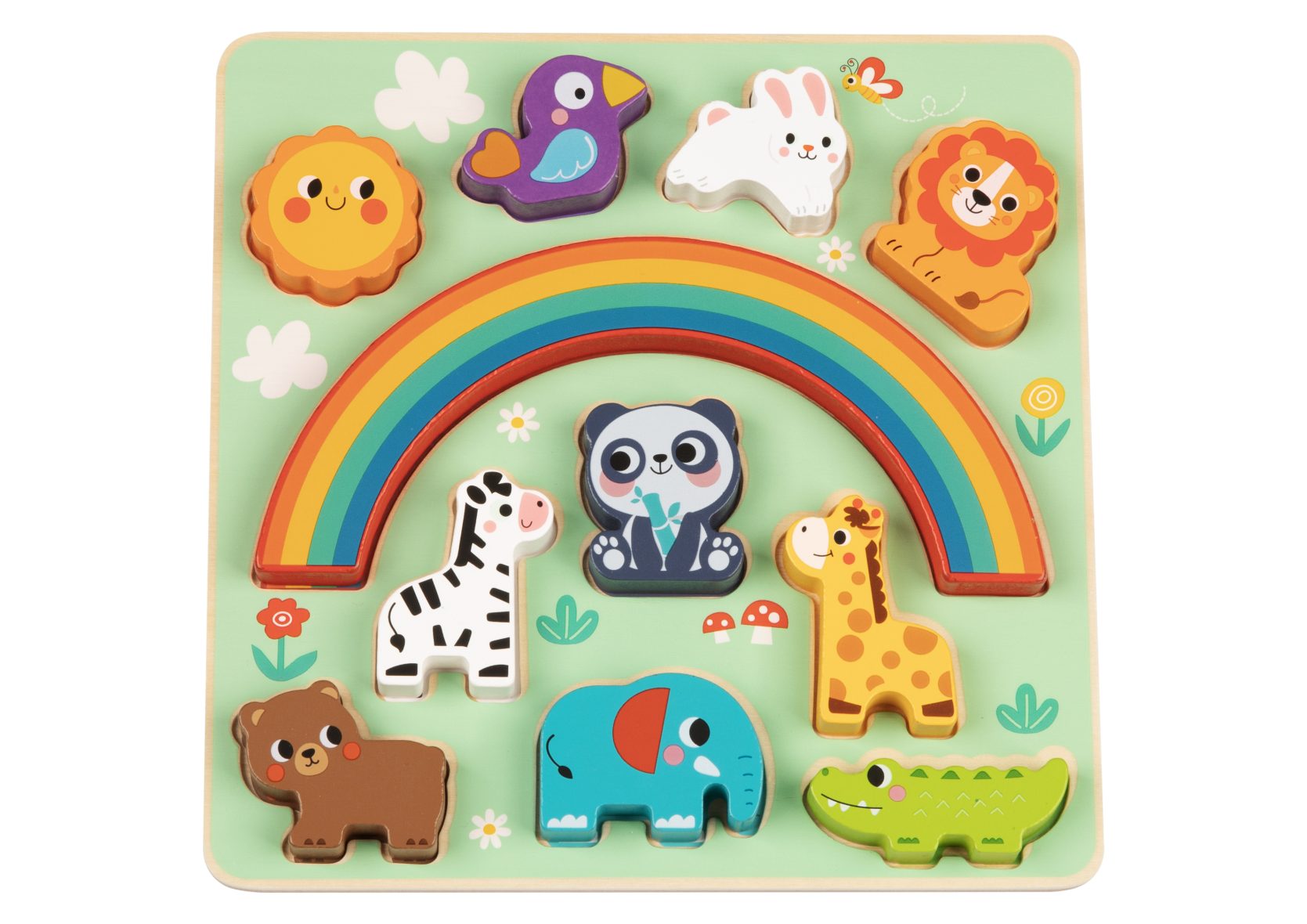 Дървен пъзел и игра за баланс Animals HP095