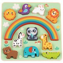Дървен пъзел и игра за баланс Animals HP095-Hi Pando