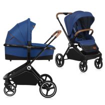 Бебешка количка 2в1 Lionelo Mika Plus Blue Navy