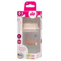 35040 РР Шише 260мл.силикон 0м+ flow M GIRL