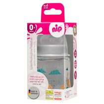 35065 Шише стъкло 120 ml силикон 0m+ flow S BOY