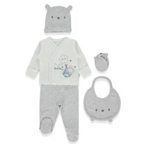 Z1062 К-кт 5ч BE KIND GREY MELANGE 0-3 M