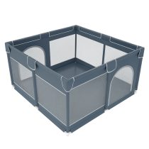 Бебешка кошара за игра 130/130 Сив