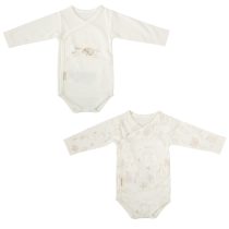К-кт 2бр. боди д.р. NOE 0-1м White/Linen