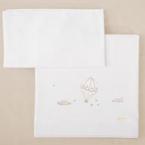 Чаршафи 3бр за люлка NOE 50x80 White/Linen