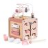 Дървен сортер куб W11B316C-розов-Moni Toys
