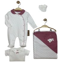 U5139 Зайче-точки К-кт 4ч Розов 0м
