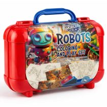 Арт куфарче Robots с 10 цветни молива