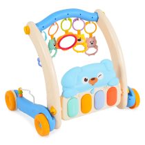 Играчка за прохождане 2в1 Melody Walker blue-Moni Toys